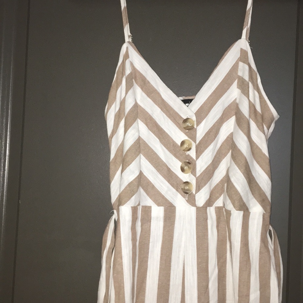 Boutique Capri Striped Romper